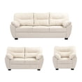 thumbnail image 1 of Sala Monza 3 Plazas Crema (Sofá, Love Seat y Sillón), 1 of 8