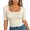 Z-Light Yellow176, variant on JIAYUE Women's Blouse V Neck Short Sleeve Slim Fit Pure Color Basic Summer Breathable For Casual Wear Female Leisure Tops
