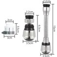 thumbnail image 2 of Robinet Pivotant 2 Pcs, Robinet de Cuisine Détachable à 360 Degrés, 2 Modes Réglables, 2 of 5