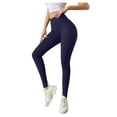 thumbnail image 6 of Workout Shorts for Women Fashion Running Leggings Pure Color Elastic Fitness Pant With Bowknot Yoga Pants, 6 of 8