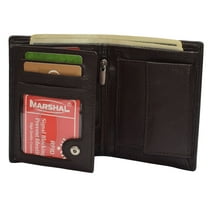 Genuine Leather RFID Signal Blocking Wallets For Men - Large Capacity - Hipster Bifold Multi Credit Card Holder