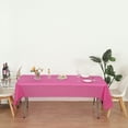thumbnail image 6 of (6-pack) Heavy Duty Plastic Table Covers Tablecloth (Reusable) (Rectangle 54" X 108") Fuchsia, 6 of 6