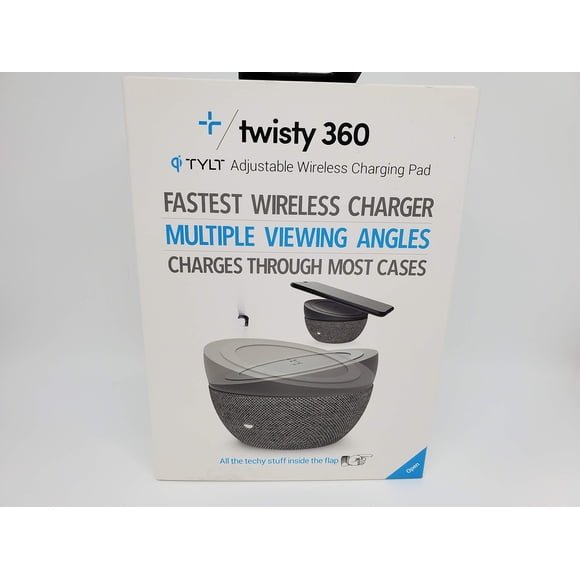 Cargador Inalámbrico TYLT Twisty 360 Qi Carga Rápida 10W