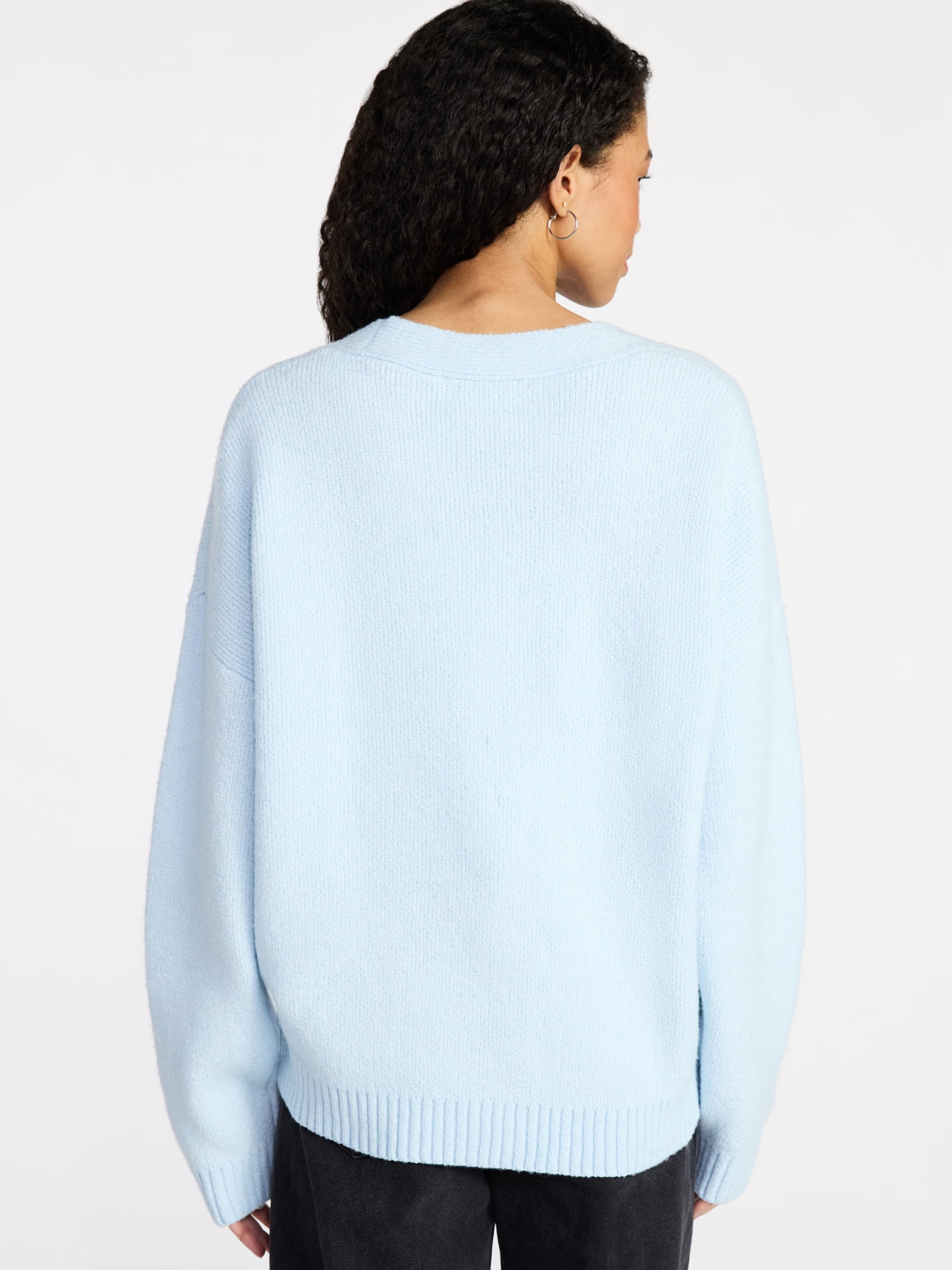 No Boundaries Button-Front Grandpa Cardigan, Women's XXS-XXL