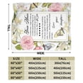 thumbnail image 4 of Yibo Flannel Blanket Flowers And Butterflies Background Blanket The Best Gift For Mom Mother's Day Gift Throw Bedding Room Decor Flannel Blankets for Bed Sofa, 4 of 7