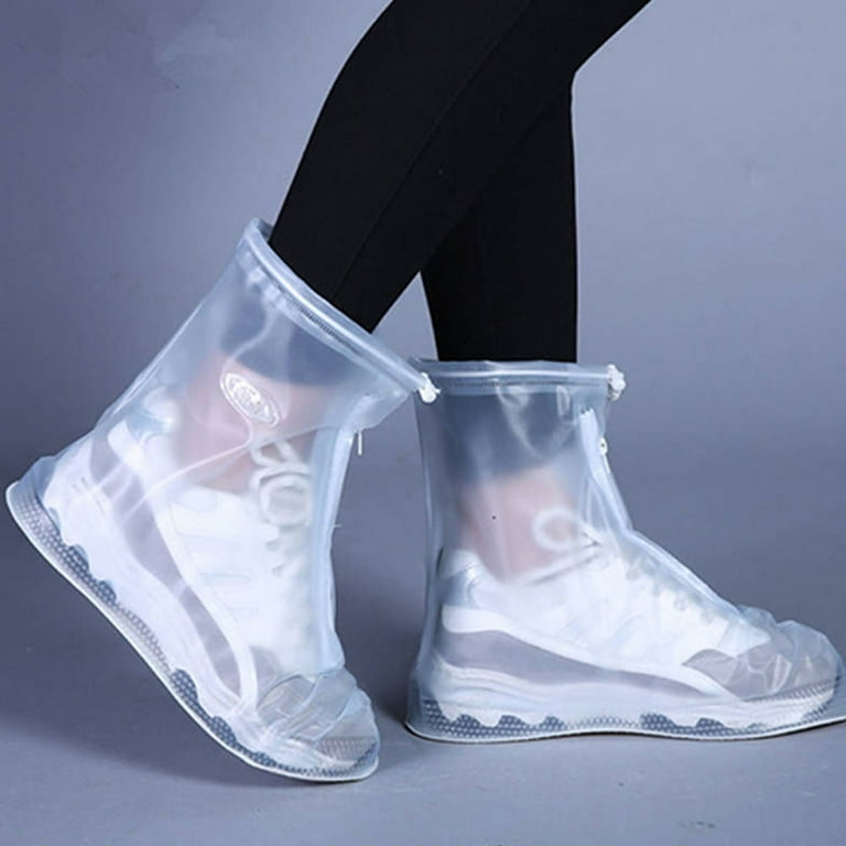 Waterproof Rain Shoe Covers Reusable Foldable Overshoes Resistant Rain Ankle top Boots Non Slip