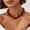 Amber, variant on Chunky Beaded Statement Necklace for Women Trendy Colorful Boho Resin Bead Choker Necklaces Summer Handmade Jewelry Gifts Accessories, 14 Colors Available
