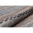 thumbnail image 3 of Kizil Beige Striped Polyester Area Rugs for Living Room Washable Rugs Boho Moroccan Area Rug Soft Geometric Bohemian Distressed Indoor Rug for Bedroom Dining Room Office Foldable Nonslip Rug, 3 of 9