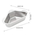 thumbnail image 4 of Household Drain Basket, Kitchen Sink Strainer, Dishwashing Basin Filter, Hanging Food Waste Filter Basket, for Kitchen Sink, Bathroom Drain, Laundry Tub, 1 Pc, by IHXORA, 4 of 9