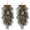 Brown Bow, variant on Yastouay 2 Pack 28in Christmas Swag , Artificial Norfolk Pine Door Swag with Red Velvet Bow Bells Pinecones for Indoor Outdoor Christmas Decor