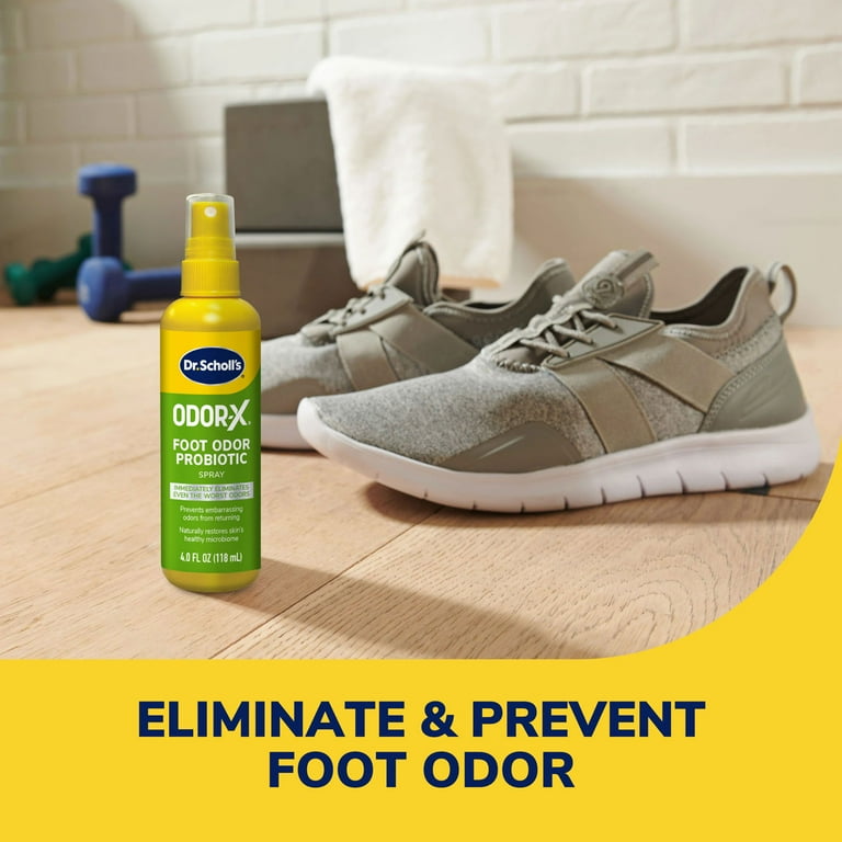 Scholl's Odor-X Foot Smell Deodorizer Refresher, Probiotic