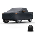 thumbnail image 1 of Funda de coche única Bargains, película de aluminio, funda para coche exterior, protección impermeable para todo clima con cremallera en la puerta del conductor, negra para Toyota Tundra, 1 of 7