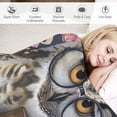 thumbnail image 3 of Awypu Just A Girl Who Loves Books and Owls Blanket for Girls Boys Women Cartoon Owls Throws Blanket Soft Flannel Funny Blankets Warm Lightweight for Sofa Couch Bed Gift for Kids Teens Adults, 3 of 6