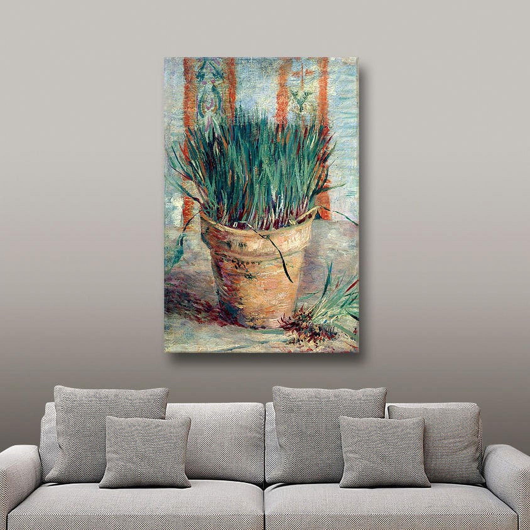 Vincent Van Gogh "Chives" Wrapped Canvas Art