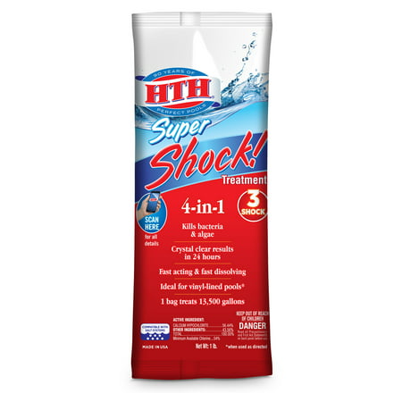 HTH Super Shock! Treatment for Swimming Pools, 1 (Best Pool Shock For Vinyl Liners)