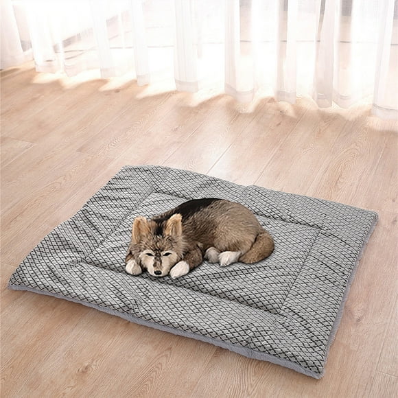 Fiudx Cama Corta para Mascotas, Diseño Elegante y Suave, Ambiente Acogedor y Seguro, Colchón Cómodo para Dormir, Base Impermeable, Tallas Pequeña, Mediana y Grande, Uso Doméstico, 60 X 40 Cm, 75 X 55