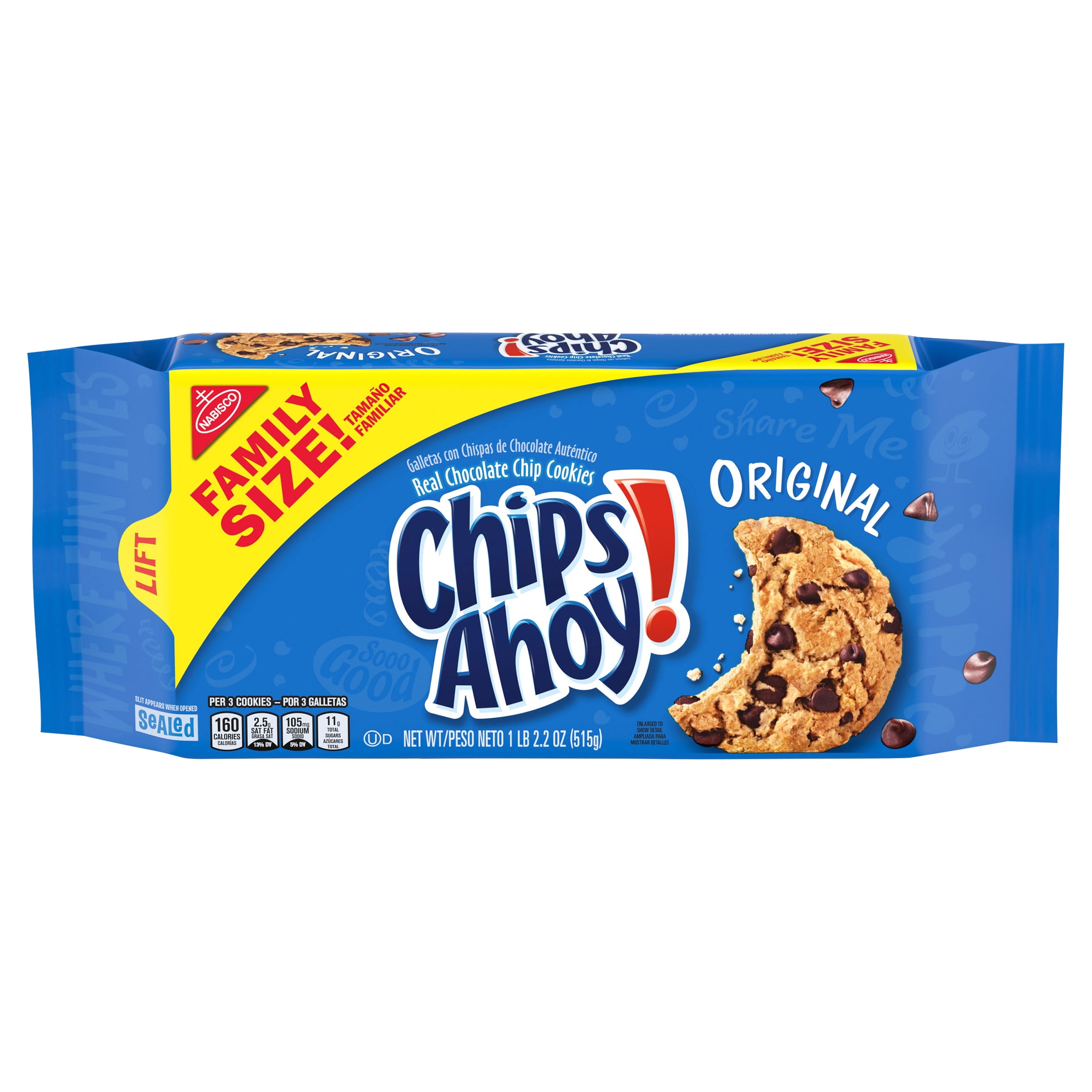 CHIPS AHOY! Original Chocolate Chip Cookies, Family Size, 18.2 oz ... - 7a5bc20a Bb13 4D66 908a 5ce0430Df89f.940b488a7aa649630699D9fca64D7afb