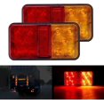 thumbnail image 1 of 2PCS LED Tail Lights Multifunctional LED Trailer Lights 12V Waterproof Parking Position Turn Signal for Truck Trailer Caravan Tractor, 1 of 5