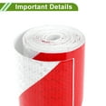 thumbnail image 3 of Unique Bargains Universal 32.81ft x 3.94" Air-Release Adhesive Pinstripe Tape Automotive Pinstriping Tape Red,White, 3 of 6