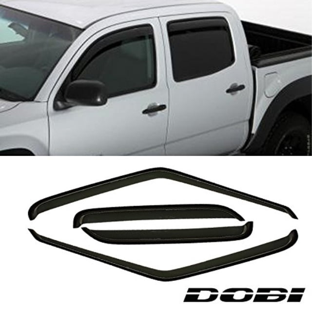 Violetlisa 4pcs Front Rear Smoke Sun Rain Guard Vent Shade Window