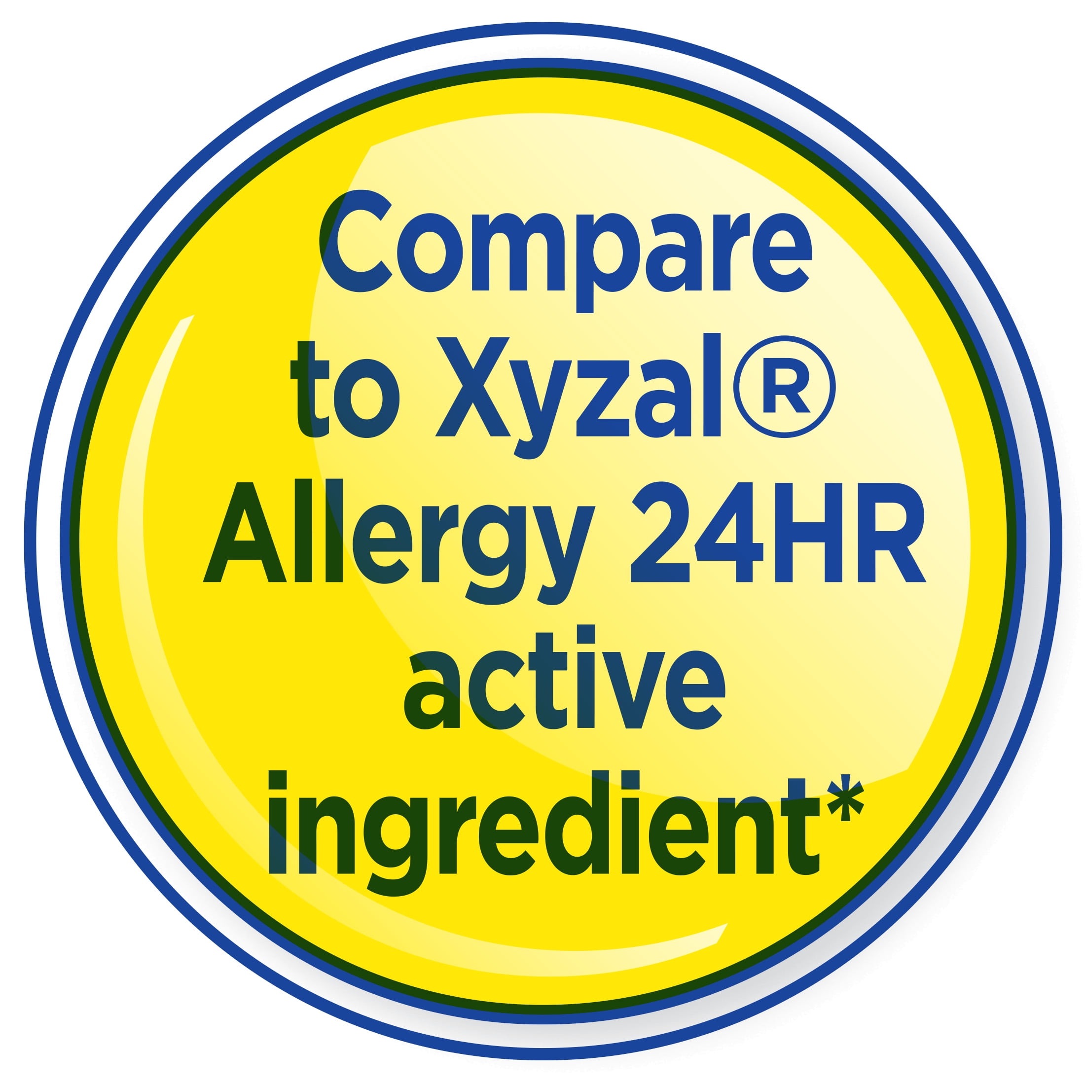 Equate Levocetirizine Dihydrochloride USP Allergy Relief Tablets, 5 mg, 35 Count Compare to Xyzal® Allergy 24HR Active Ingredient