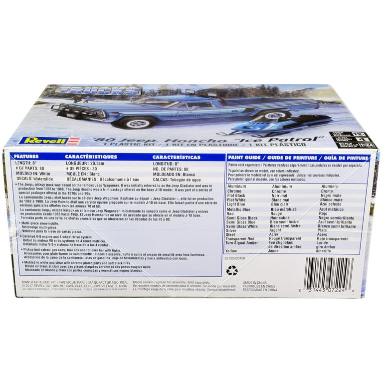 Free Shipping! Revell Jeep Honcho Ice Patrol, Multicolor