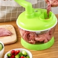 thumbnail image 2 of Manual Vegetable Grinder Manual Meat Grinder, Stainless Steel Blade Portable Food Meat Mixer for Kitchen Restaurant, 2 of 8