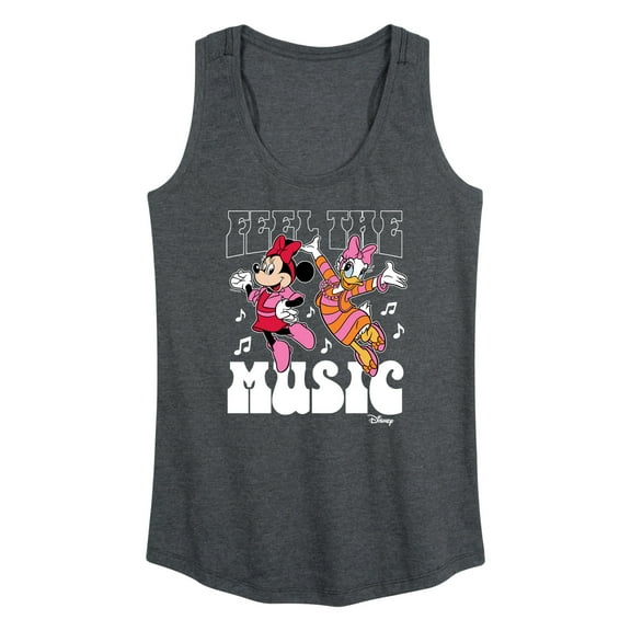 Disney - Mickey & Friends - Feel the Music - Daisy & Minnie Dances - Women's Racerback Tank Top