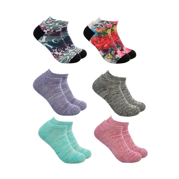 Unionbay - Union Bay (6 Pairs) Low-Cut Liners No-Show Women's Socks  Colorful Paisley Floral Variety Pack Casual Active Wear Athletic Socks -  Walmart.com - Walmart.com