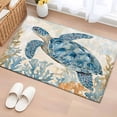 thumbnail image 2 of Sea Turtle Washable Area Rug 2x3 111 Marine Animal Blue Gradient Low-Profile Area Rugs with Non Slip Backing Indoor Floor Carpet for Entrance Living Room Bedroom Home Office, 2 of 9