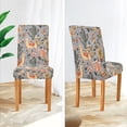 thumbnail image 3 of Yayeee 4 Pack Dining Chair Covers Stretch Parson Chairs Slipcovers Seat Protector, Gray Llama Pattern, 3 of 6