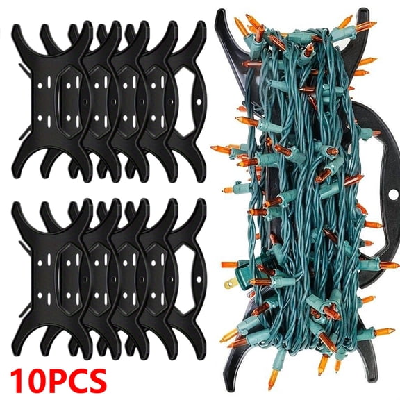 Coollooc 10 Pcs Christmas Lights Storage Holder Cord Storage, Reel Extension Cord Organizer Cable Storage Organizer, Light Wire Spool All Purpose Light and Cord Wind up for Cord Wire Garland