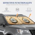 thumbnail image 4 of Saiise Magnetic Old Compass On World Map for Foldable Car Sun Shades (2-Pack) Offer Sun Protection with an Easy-fold Design for Convenient Windshield Shading-Medium, 4 of 6