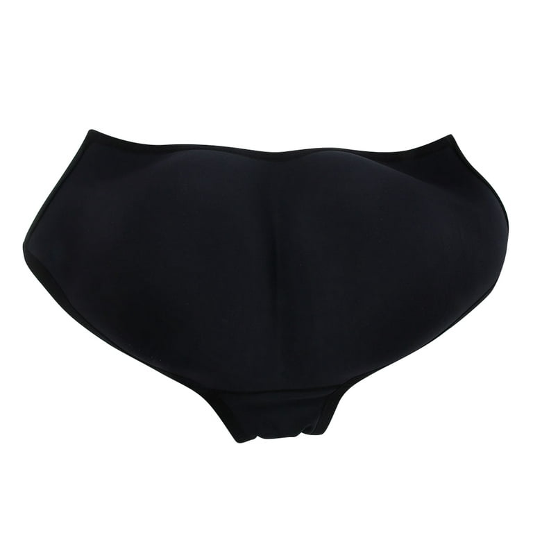 New Women Seamless Padded Full Butt Hip Enhancer Panties Shaper Underwear S  M L XL Black L