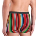 thumbnail image 3 of Goofa Mexican Serape Blanket Stripes Printed Men's Boxer Briefs Underwear, Moisture-Wicking Underwear, Trunk,Soft and Breathable Cotton Underwear-XX-Large, 3 of 9