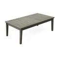 thumbnail image 4 of 4 Wood Patio Seating Group - Grey & Beige With Comfortable Cushions For Outdoor Spaces Like Garden, Backyard, Porch, Balcony Stable Base Furniture Water-repellent Modern Look, 4 of 7