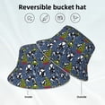 thumbnail image 2 of Sikiie Festive Cats and Trees Reflective Double-Sided Bucket Hat, Sun Hat, for Gardening, Beaching, Camping, Hiking, Fishing, 2 of 6
