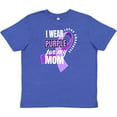 thumbnail image 3 of Inktastic I Wear Purple For My Mom Lupus Awareness Youth T-Shirt, 3 of 5