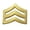 Gold, variant on Hero’s Pride Mini SGT Chevron Pin – Gold Finish, Pair, 3/4", Clutch Backs
