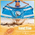 thumbnail image 4 of Detroit football fan ultra-thin, lightweight microfiber beach towel, themed design, sand-proof, extra-large size, quick-drying and absorbent, unisex 71x31in, 4 of 5