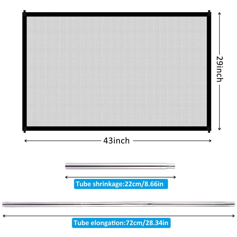 Indoor Baby Pet Dog Cat Safety Gate Mesh Net Stair Fence Barrier Guard