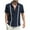 Dark Blue, variant on HBGVBA Mens Short Sleeve Tees,Short Sleeve Top for Men,Men's Linen Collar Casual Button Down Collar Soft Comfortable Daily Leisure Short Sleeve T-Shirt
