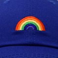 thumbnail image 5 of DALIX Rainbow Baseball Cap Womens Hats Cute Hat Soft Cotton Caps in Royal Blue, 5 of 7