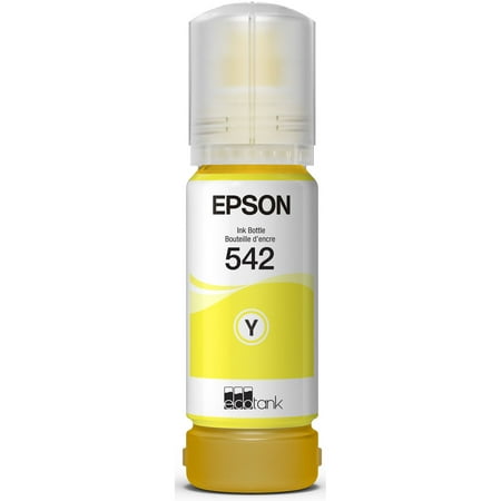 UPC: 0010343952430 | Epson (T542) EcoTank Pro ET-5800  ET-5850  ET-5880  ET-16600  ET-16650 Dye Yellow Ink Bottle with Sensormatic