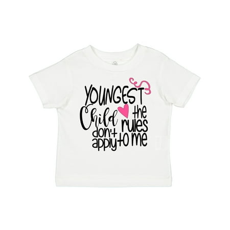 

Inktastic Youngest Child the Rules Don t Apply to Me Gift Toddler Boy or Toddler Girl T-Shirt