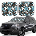 thumbnail image 6 of Kdxio Lilies Flowers Print 2-Piece Sun Shade Front Windshield - Foldable Car Front Window Sunshades for Most Sedans SUV Truck, 6 of 6