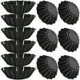thumbnail image 2 of 12pcs Delicate Carbon Steel Useful Tart Pans Flower Reusable Cupcake Muffin Baking Cup Mold for Kitchen, 2 of 8