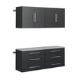 thumbnail image 3 of Prepac HangUps 60" Storage Cabinet Set F, 4 Pieces, Black, 3 of 10