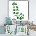 thumbnail image 3 of Designart 'Green Eucalyptus Plant Branches II' Traditional Framed Art Print, 3 of 4