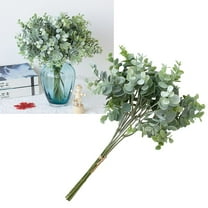 BLUESON Artificial Eucalyptus Leaves Branches Stems Faux Greenery Plant For Bouquet Vase